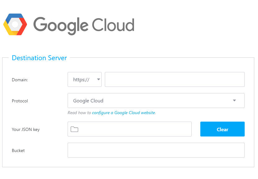 Publii Google Cloud