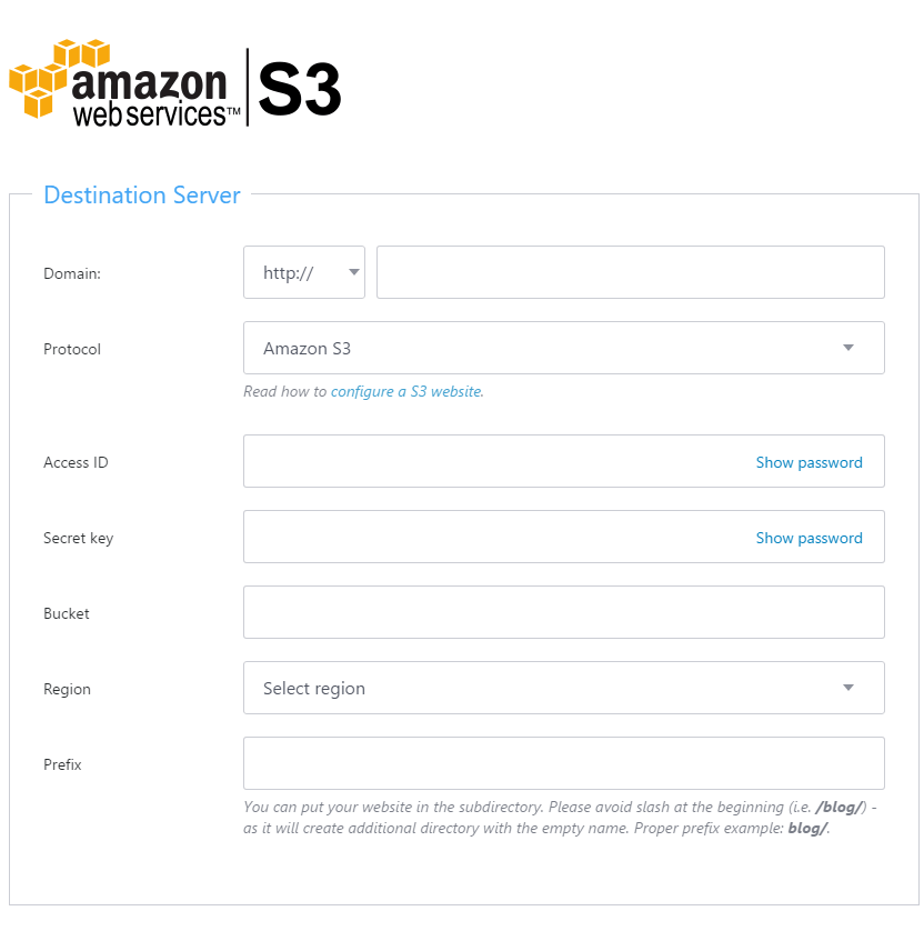 Publii Amazon S3 rewritten