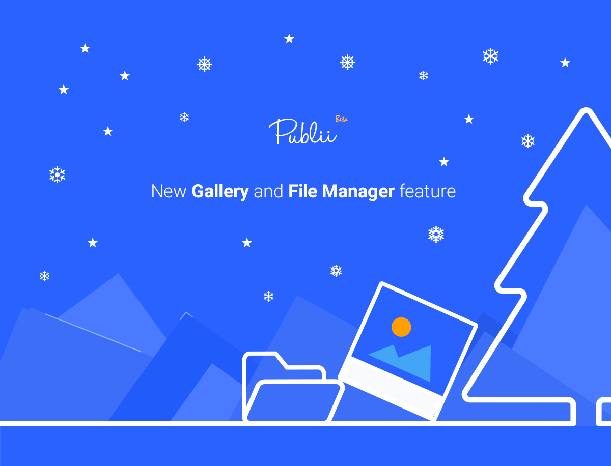 Photoswipe galleries, a new file manager and improved themes