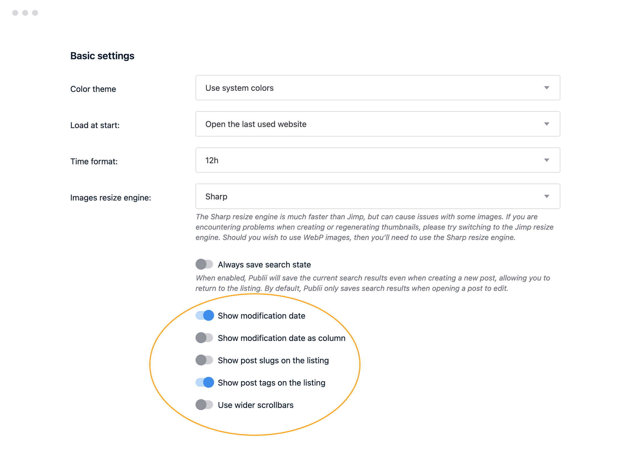 Compact Application UI Options