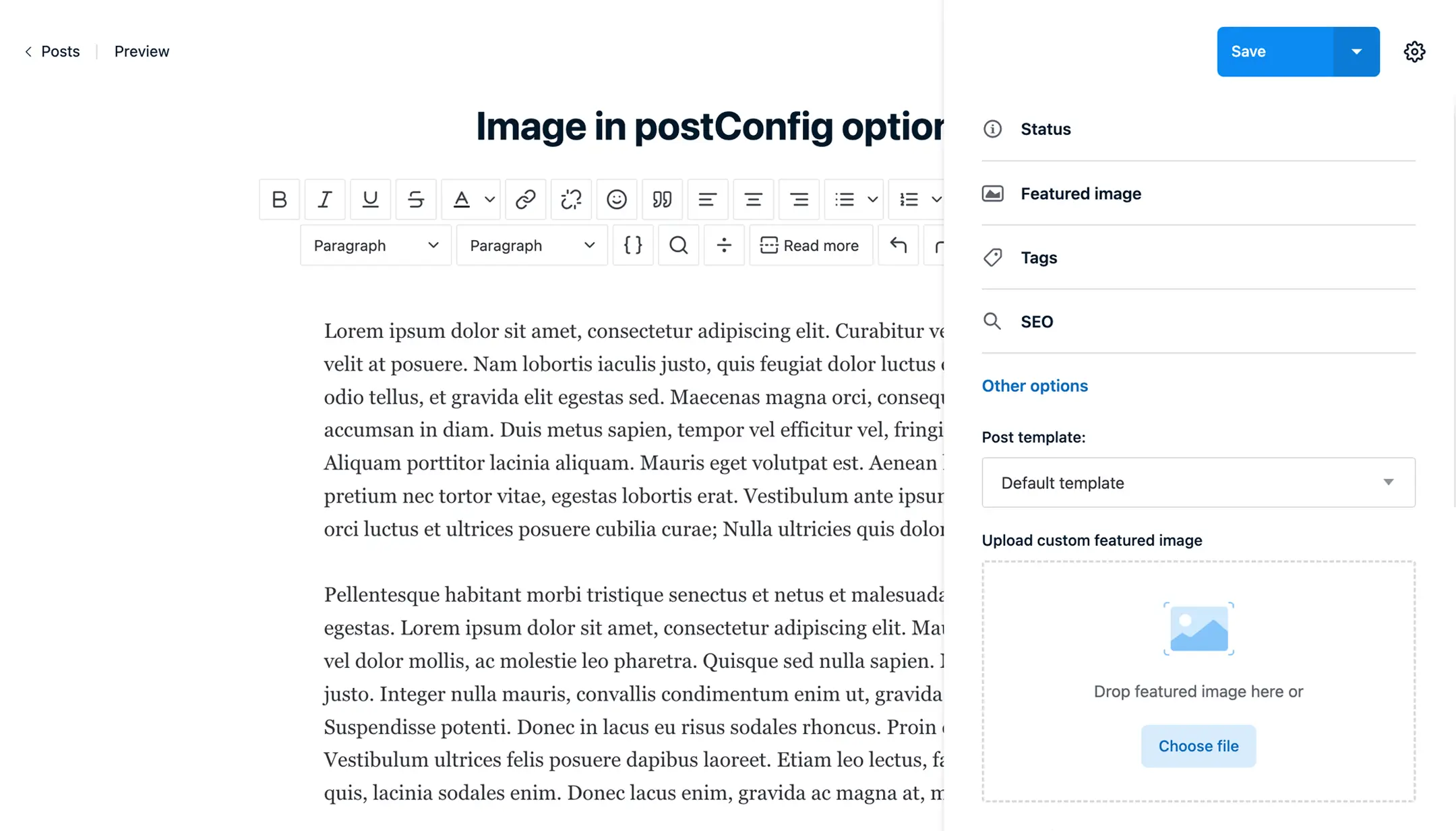 Enhanced Image Support: New Configuration Options for Posts, Tags, Authors, and Pages