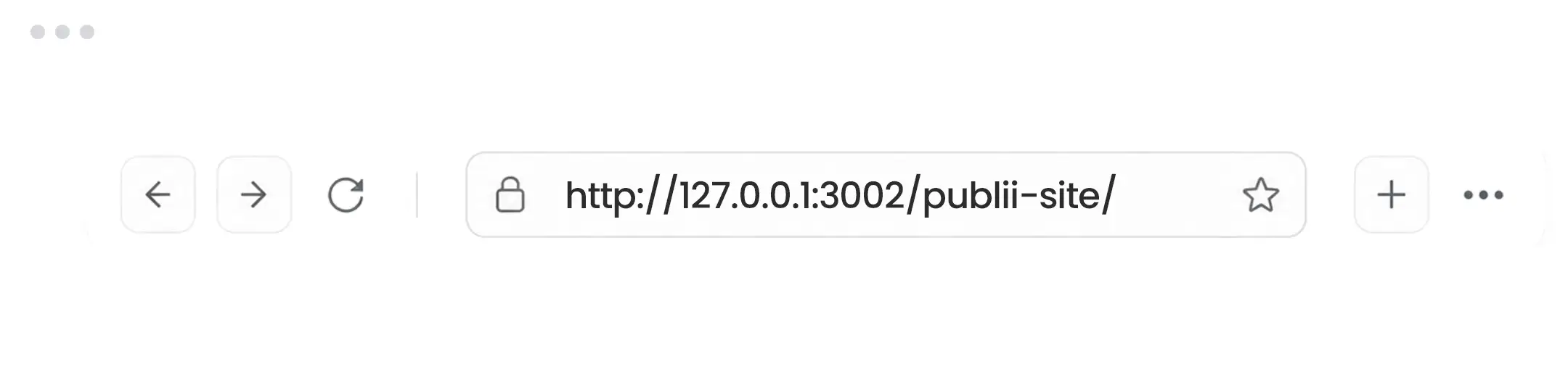 Publii local preview running over HTTP with an embedded YouTube video playing.