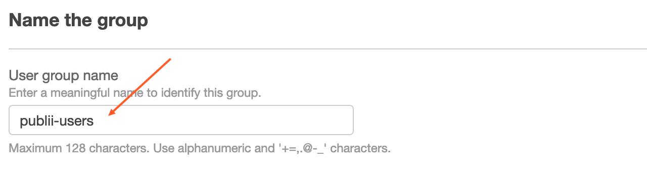 Set group name