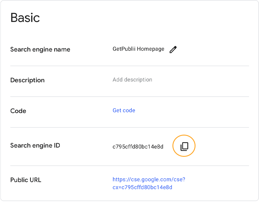 Google Programmable Search ID