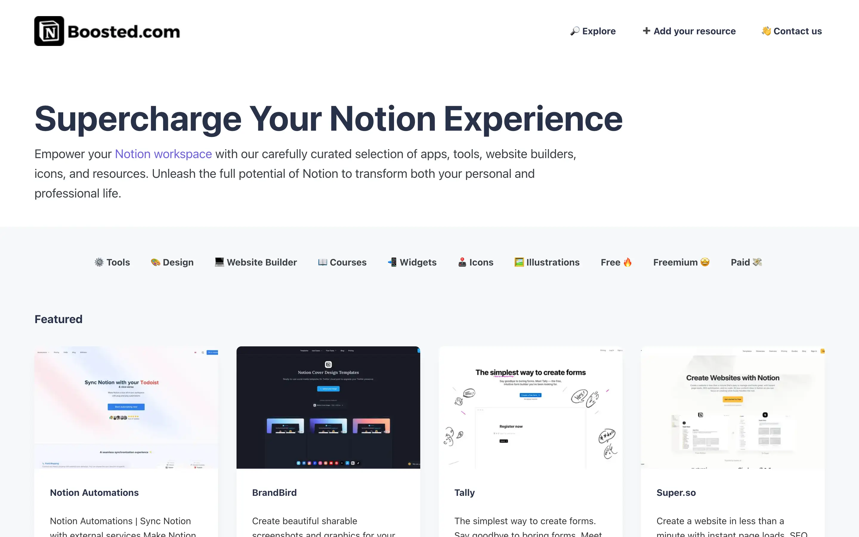 Notion Boosted.com