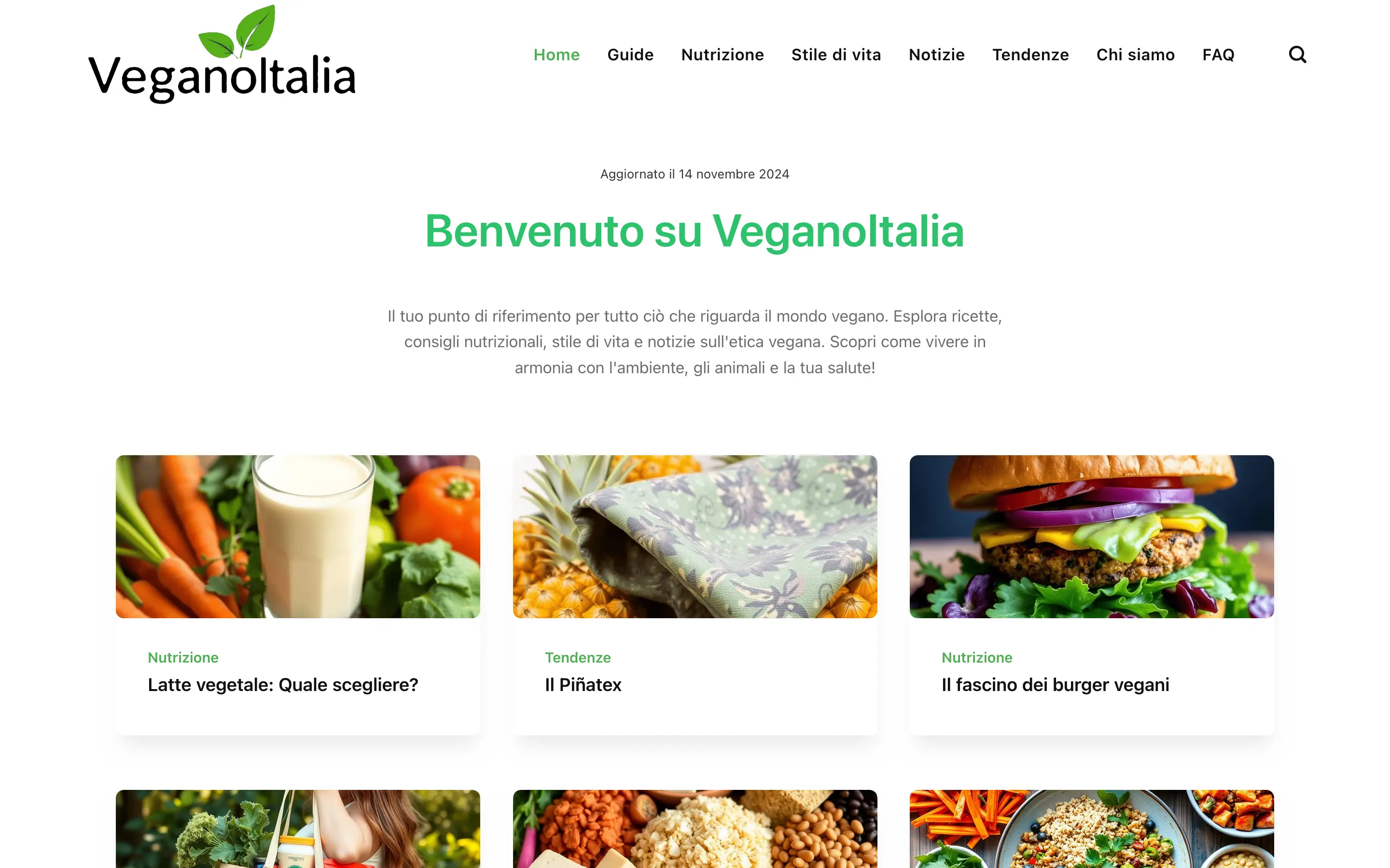 Benvenuto su VeganoItalia