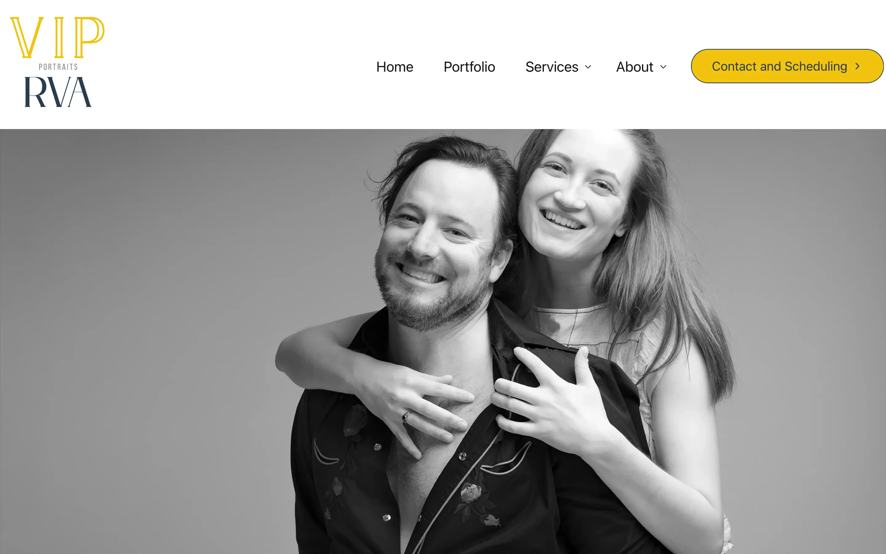 VIP RVA Black and White Portrait Photography